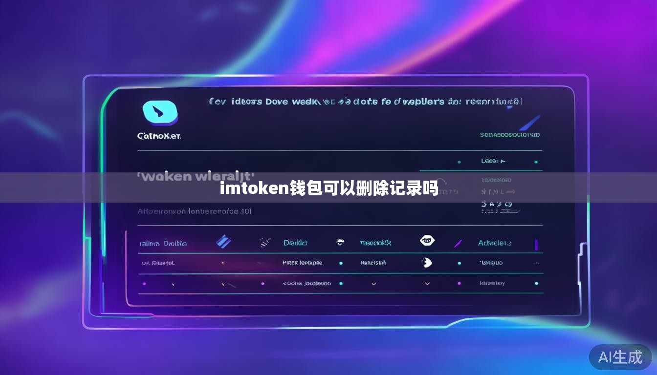 imtoken钱包可以删除记录吗