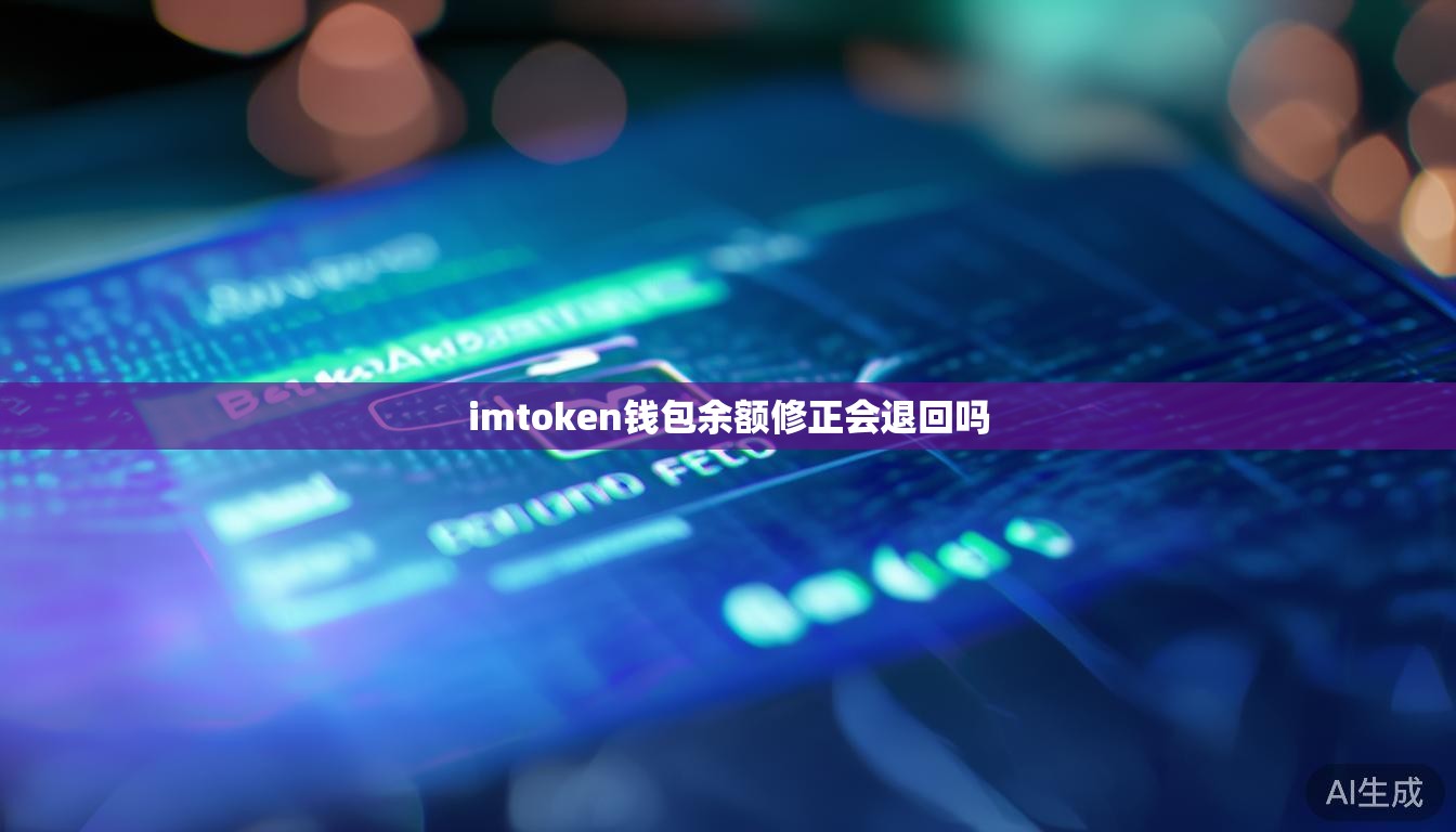 imtoken钱包余额修正会退回吗